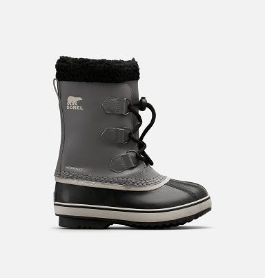 Sorel Yoot Pac Kids Boots Grey,Black - Boys Boots NZ6593412